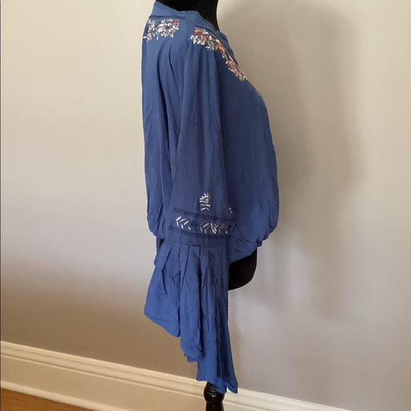 Embroidered Blue Top - Picture 5 of 10